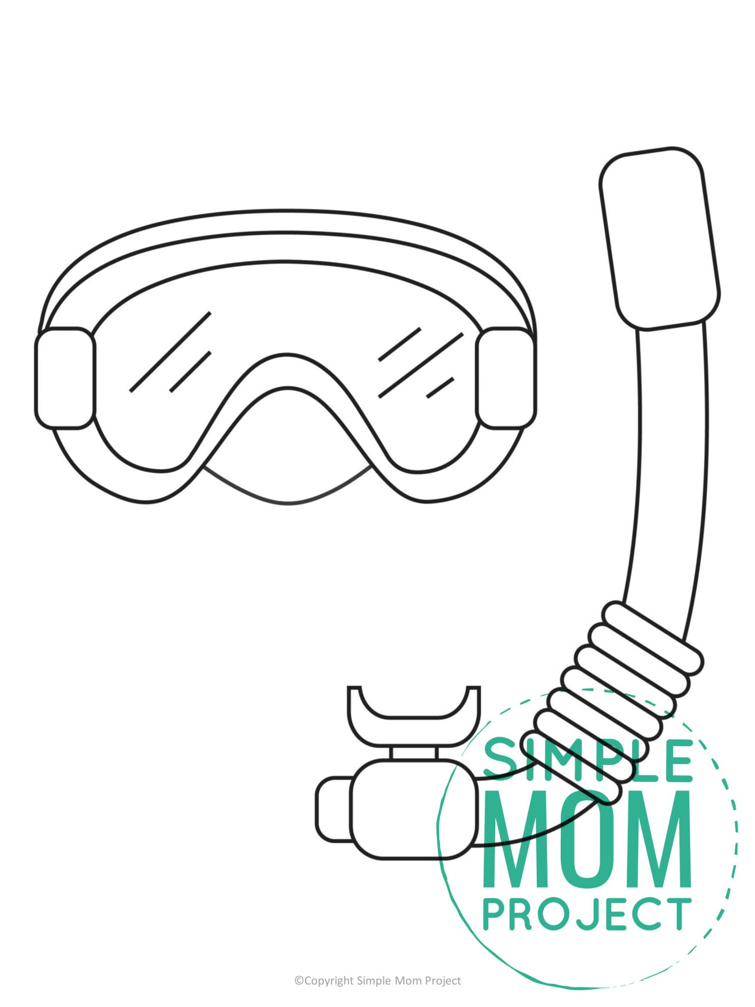 90 Printable Snorkeling Coloring Pages 32