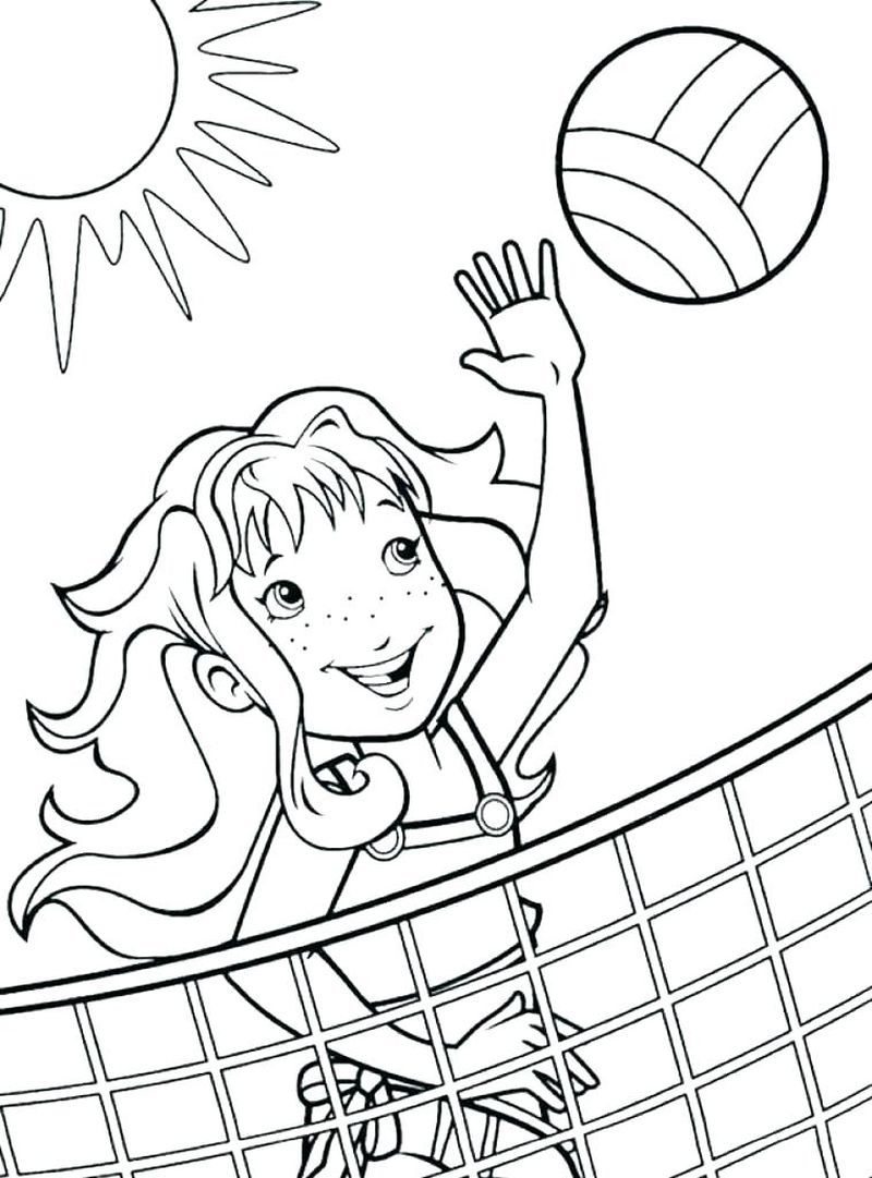 90 Printable Summer Sports Coloring Pages 10