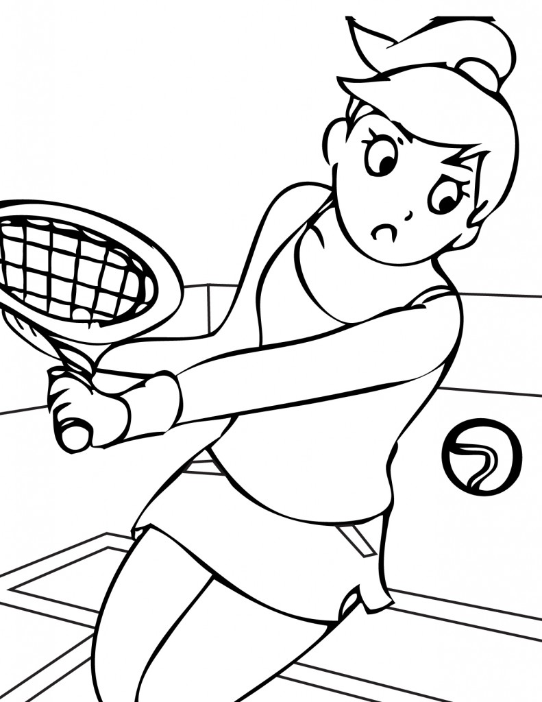 90 Printable Summer Sports Coloring Pages 13