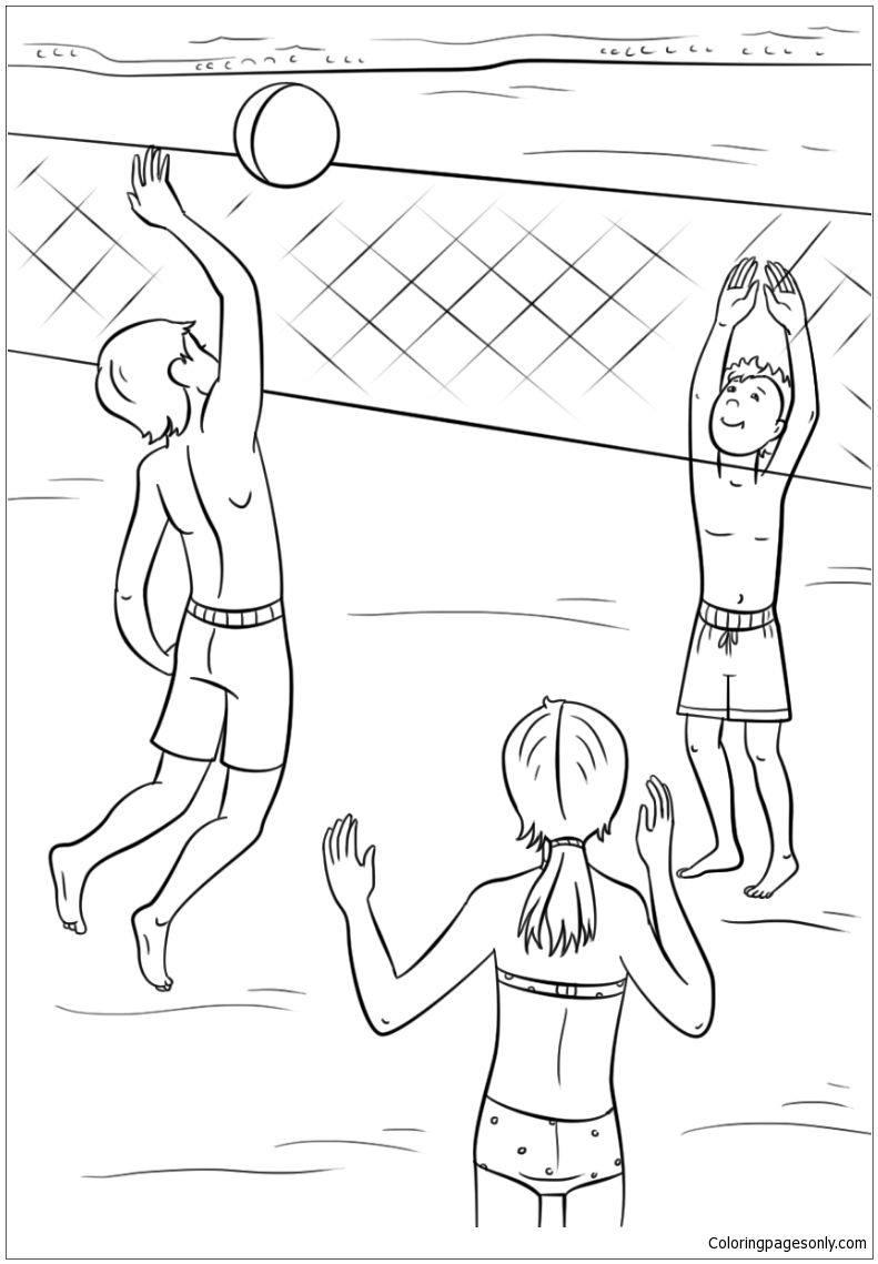 90 Printable Summer Sports Coloring Pages 26