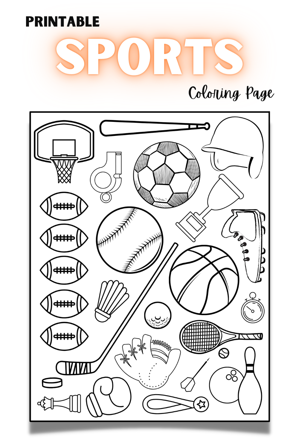 90 Printable Summer Sports Coloring Pages 57