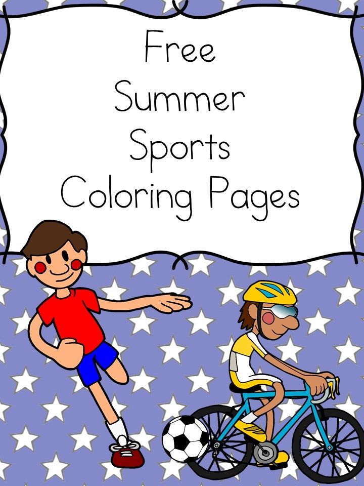 90 Printable Summer Sports Coloring Pages 6