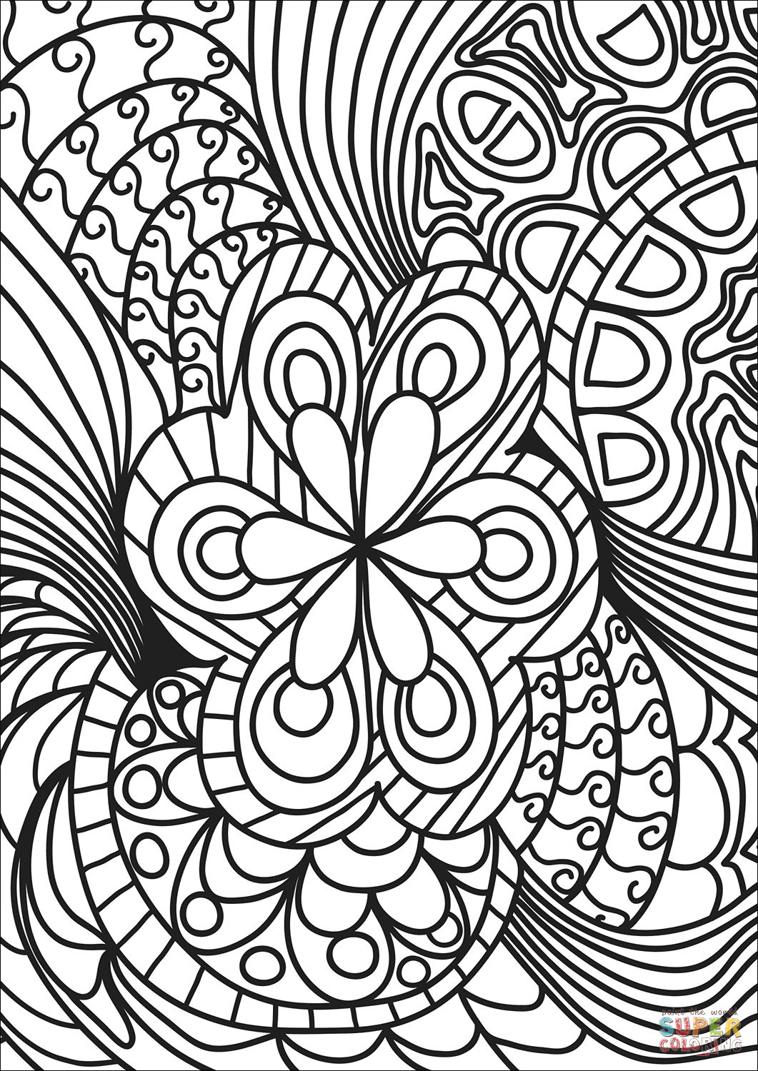 Get 85 Coloring Sheets Abstract Ideas 40