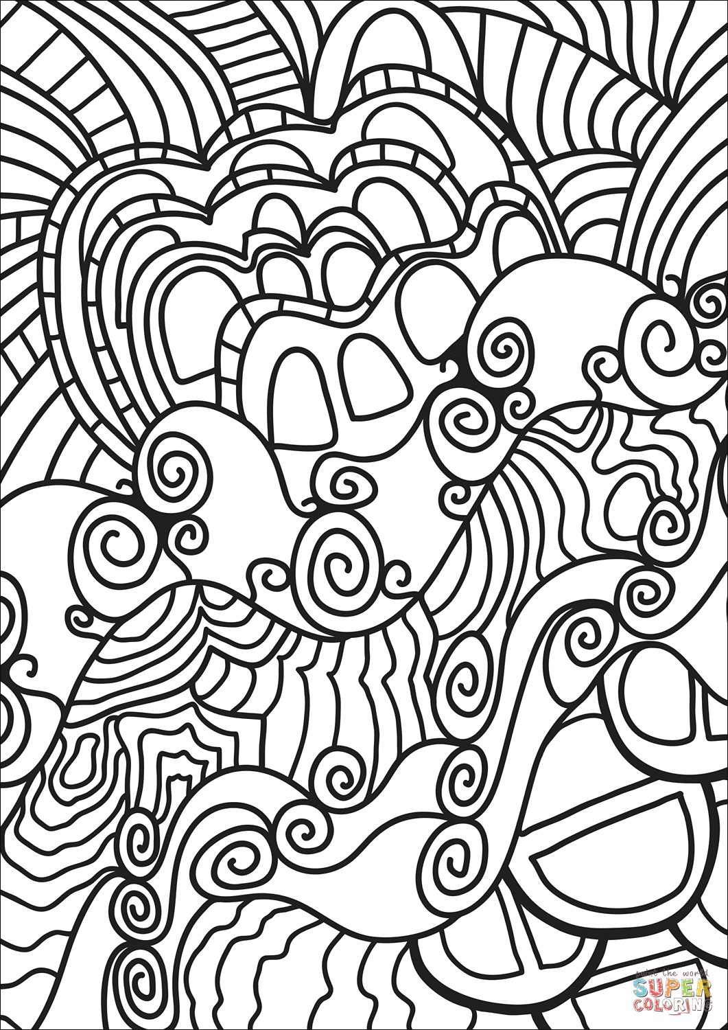 Get 85 Coloring Sheets Abstract Ideas 55