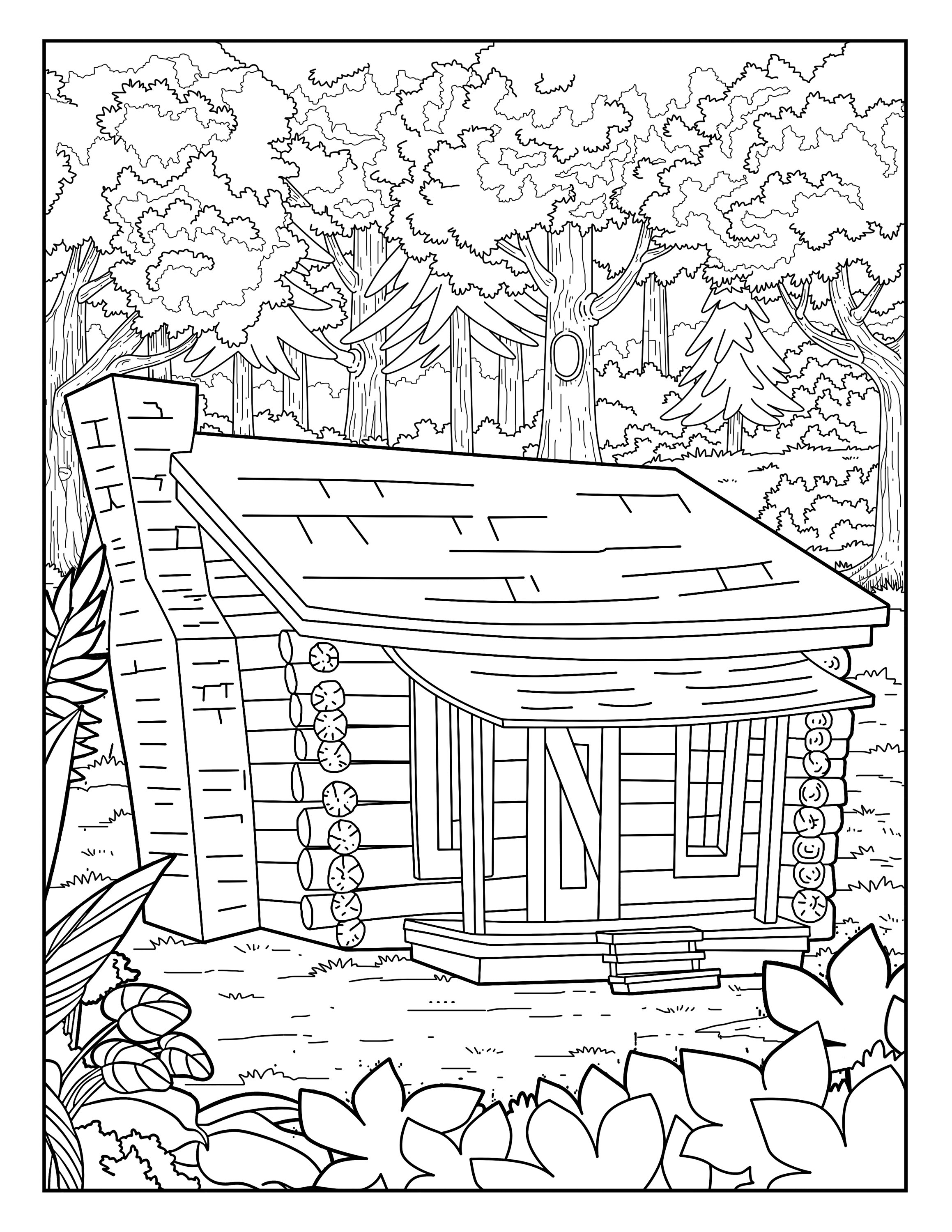 Get 85 Log Coloring Page Ideas 4