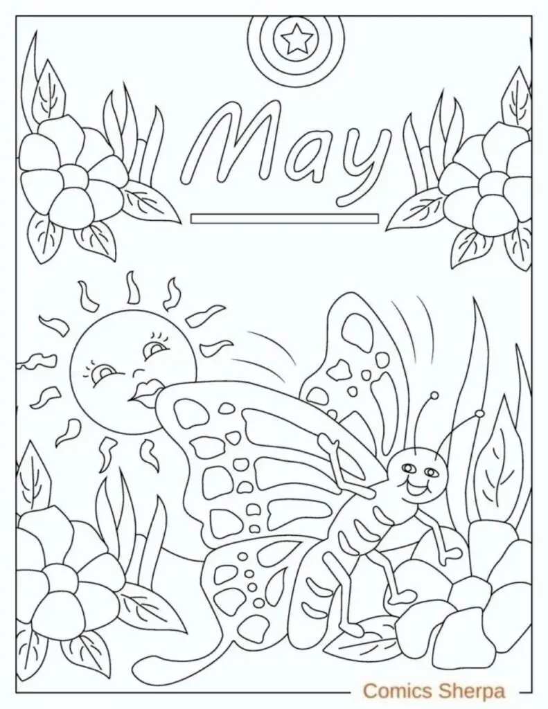 Get 85 May Coloring Pages Printable Ideas 14