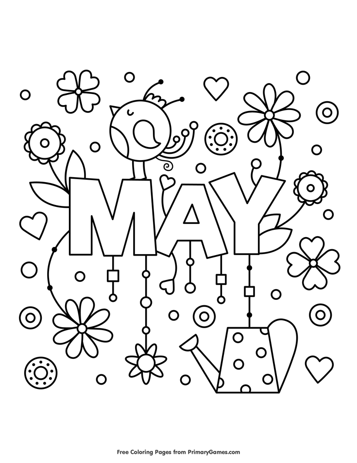 Get 85 May Coloring Pages Printable Ideas 50