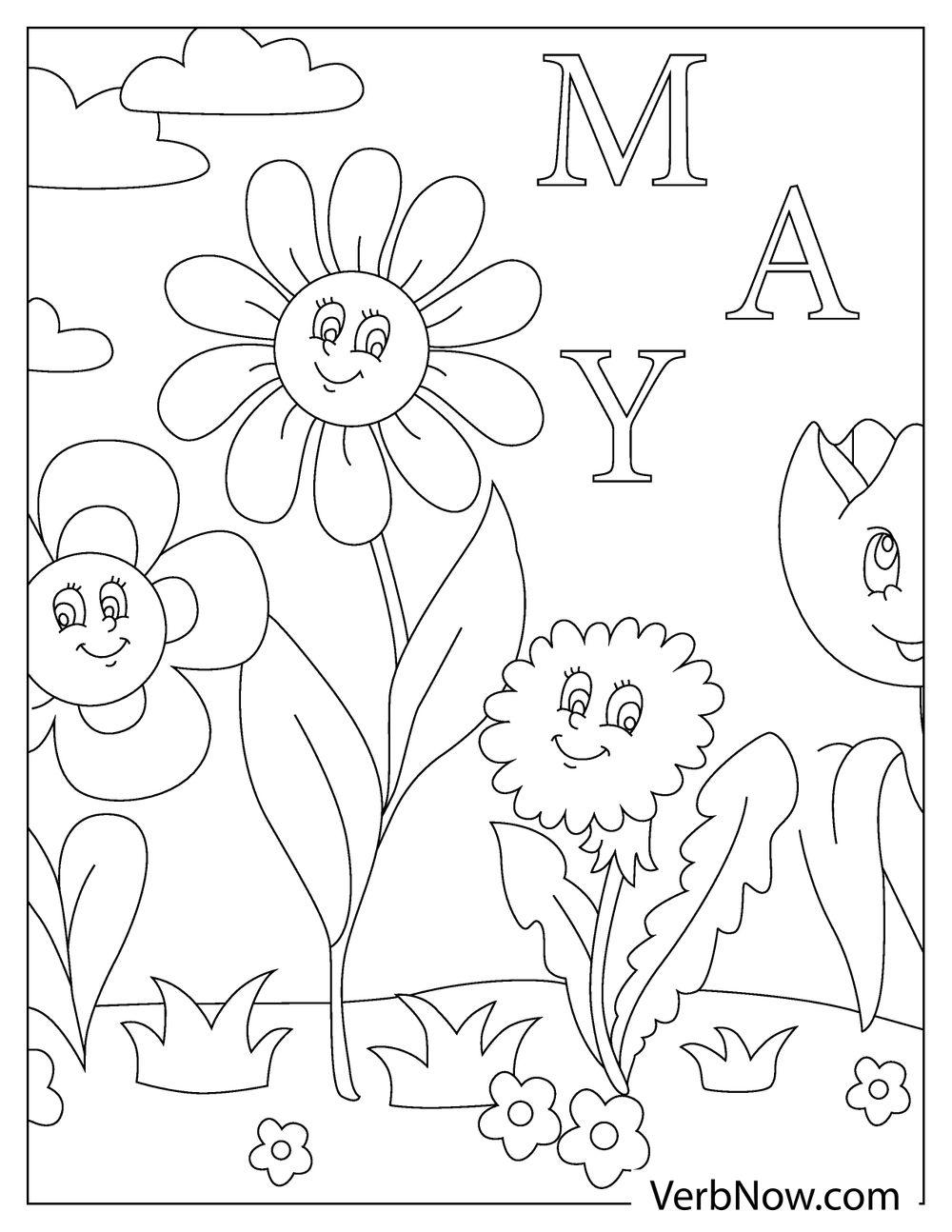 Get 85 May Coloring Pages Printable Ideas 7