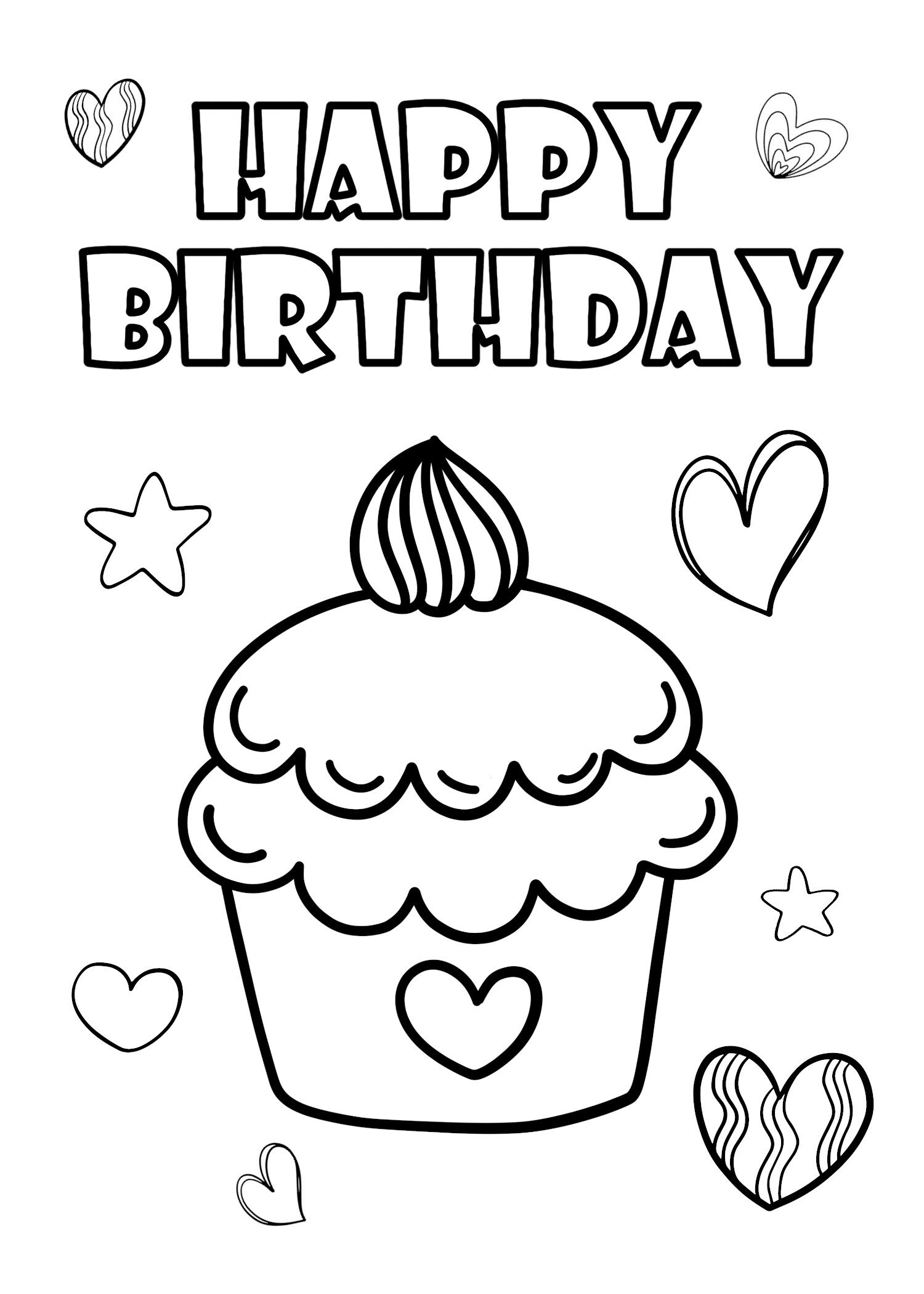 Get 85 Printable Coloring Cards For Birthdays Ideas 11