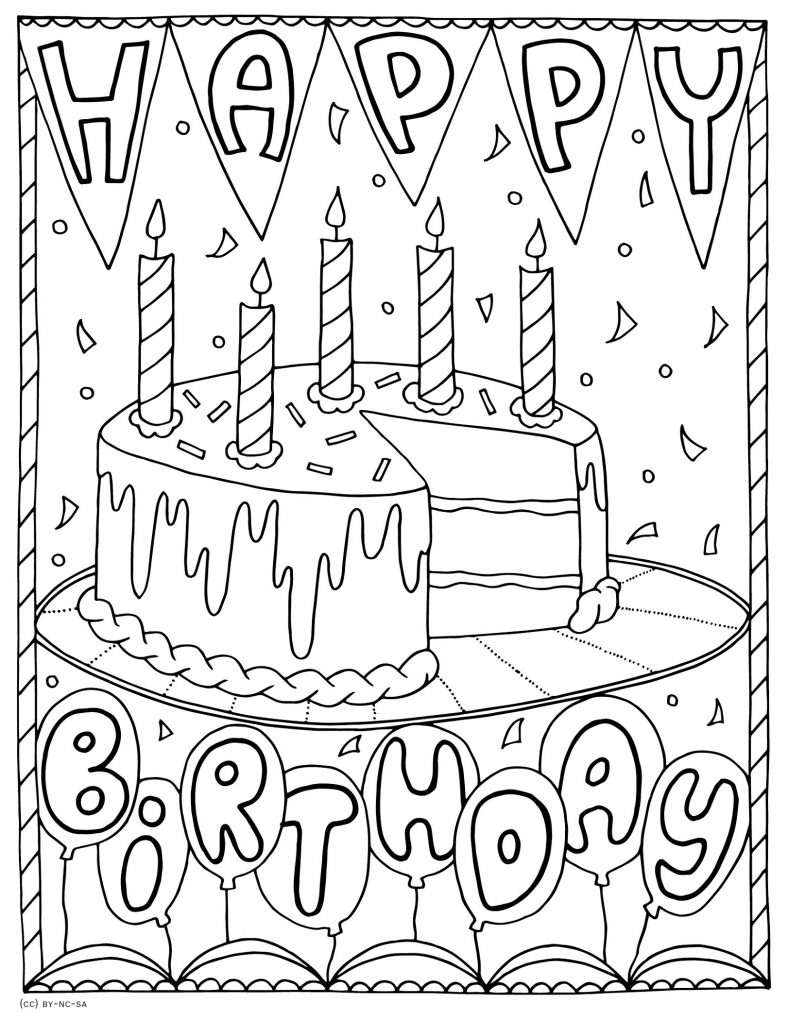 Get 85 Printable Coloring Cards For Birthdays Ideas 2