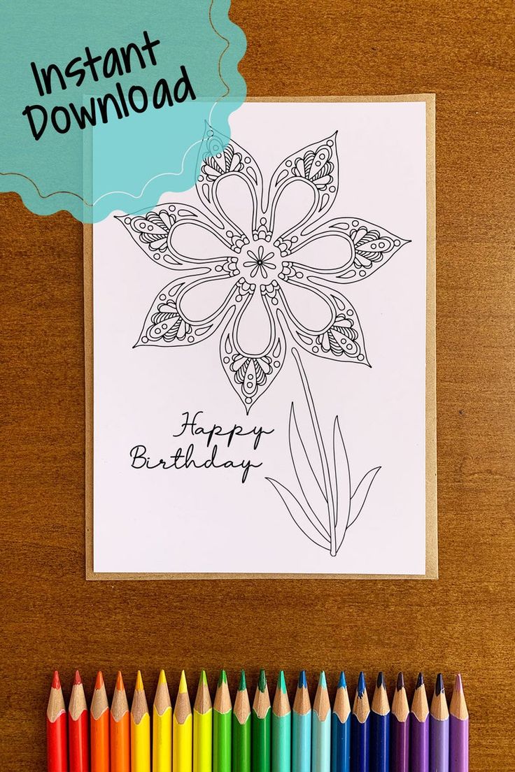 Get 85 Printable Coloring Cards For Birthdays Ideas 23