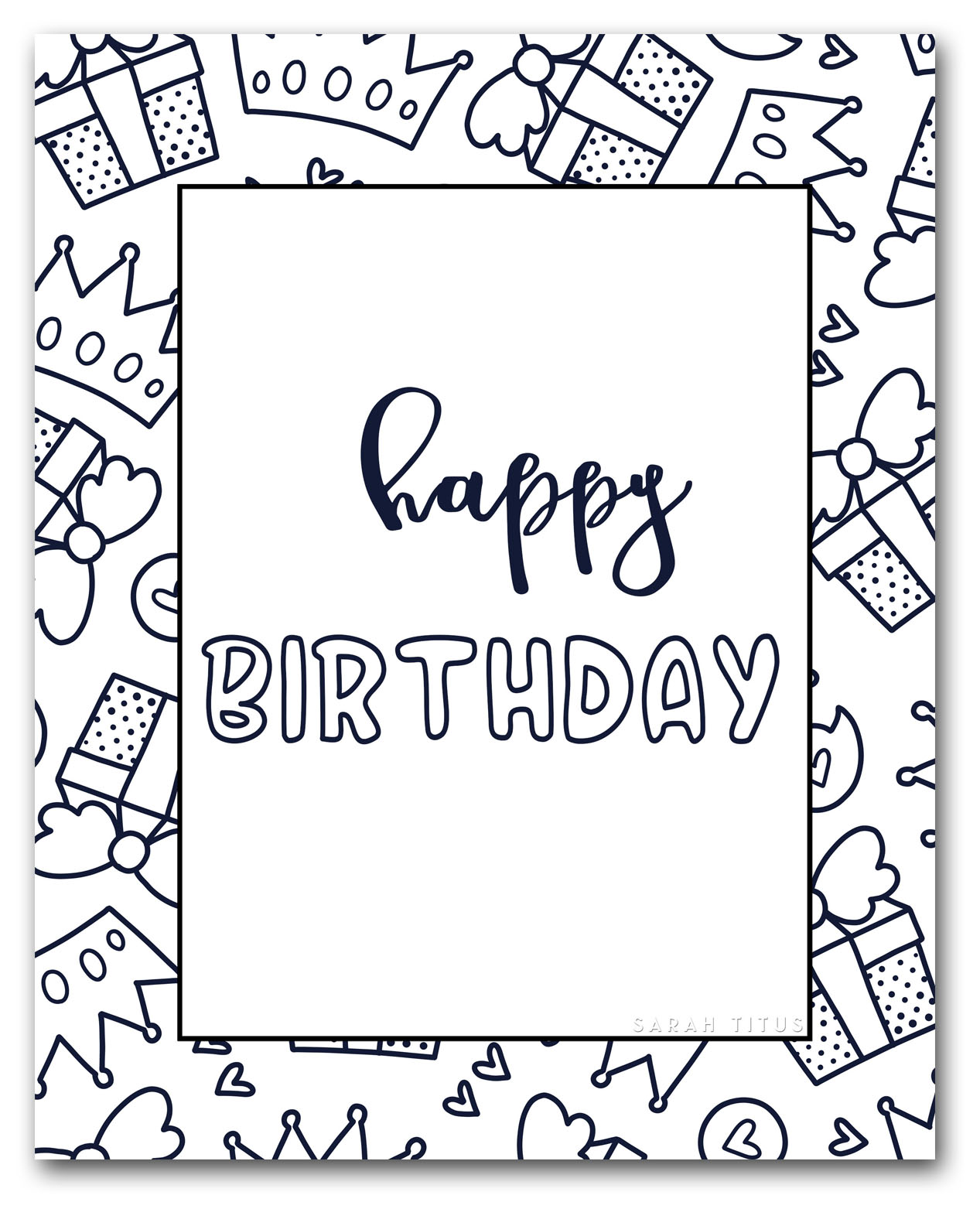 Get 85 Printable Coloring Cards For Birthdays Ideas 30