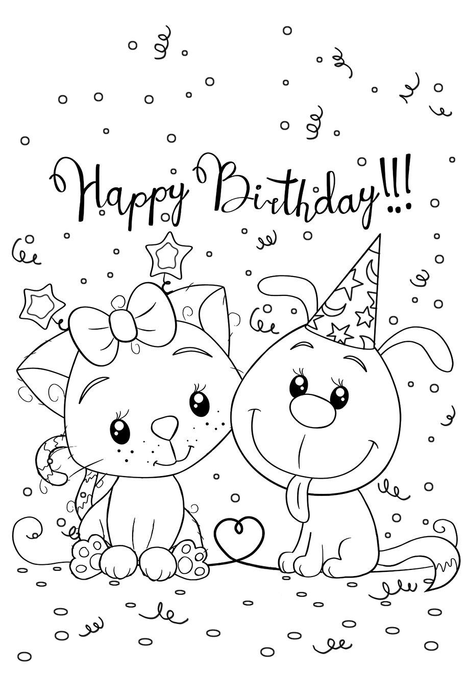 Get 85 Printable Coloring Cards For Birthdays Ideas 35