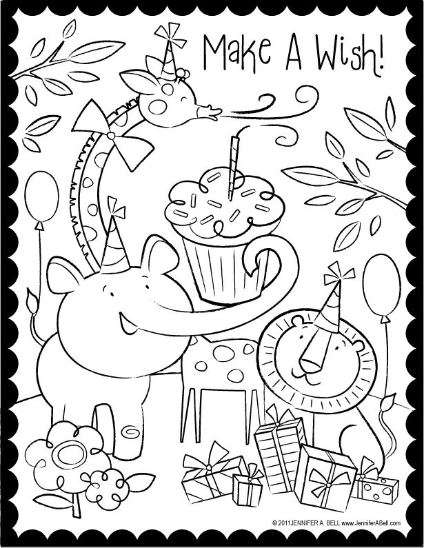 Get 85 Printable Coloring Cards For Birthdays Ideas 42