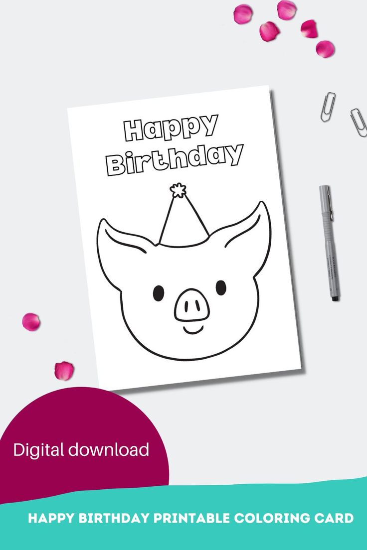 Get 85 Printable Coloring Cards For Birthdays Ideas 44