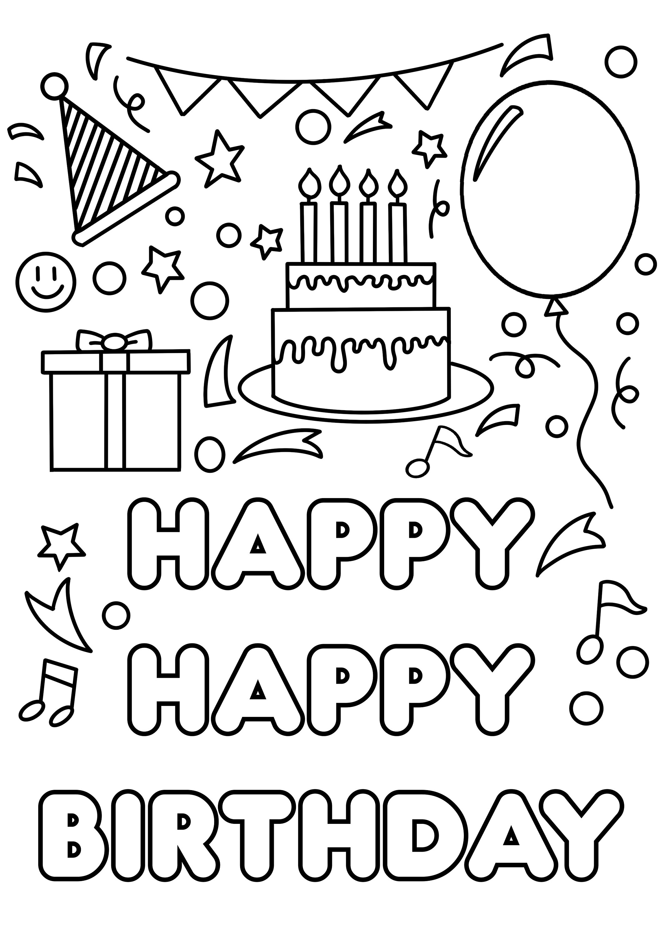 Get 85 Printable Coloring Cards For Birthdays Ideas 51