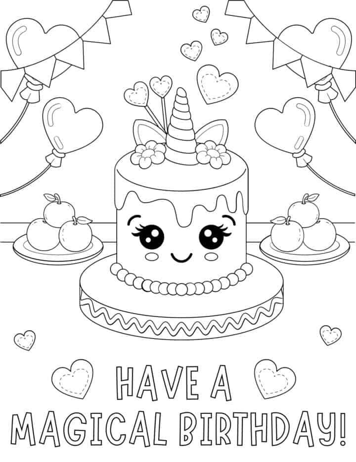 Get 85 Printable Coloring Cards For Birthdays Ideas 52