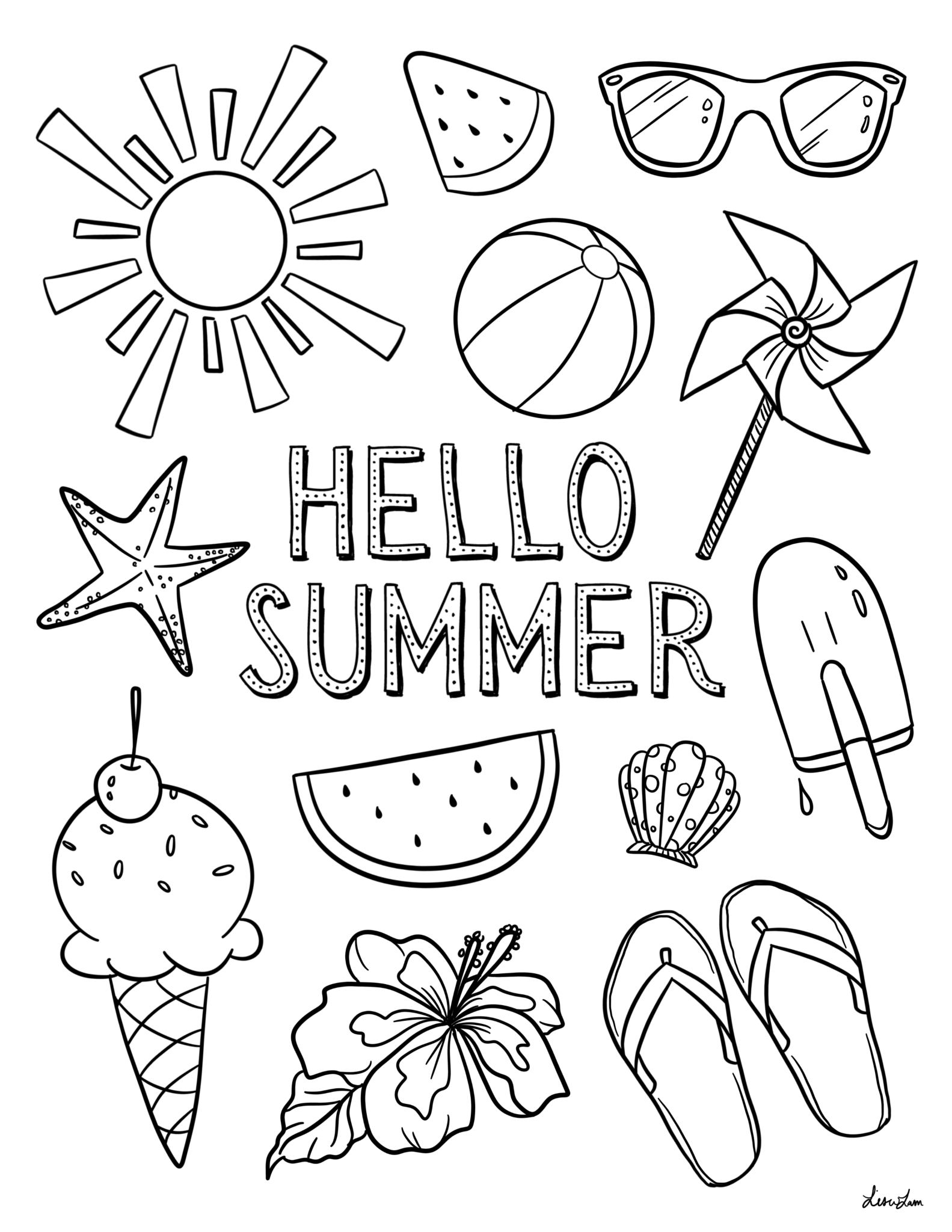 Get 85 Summer Coloring Paper Ideas 47