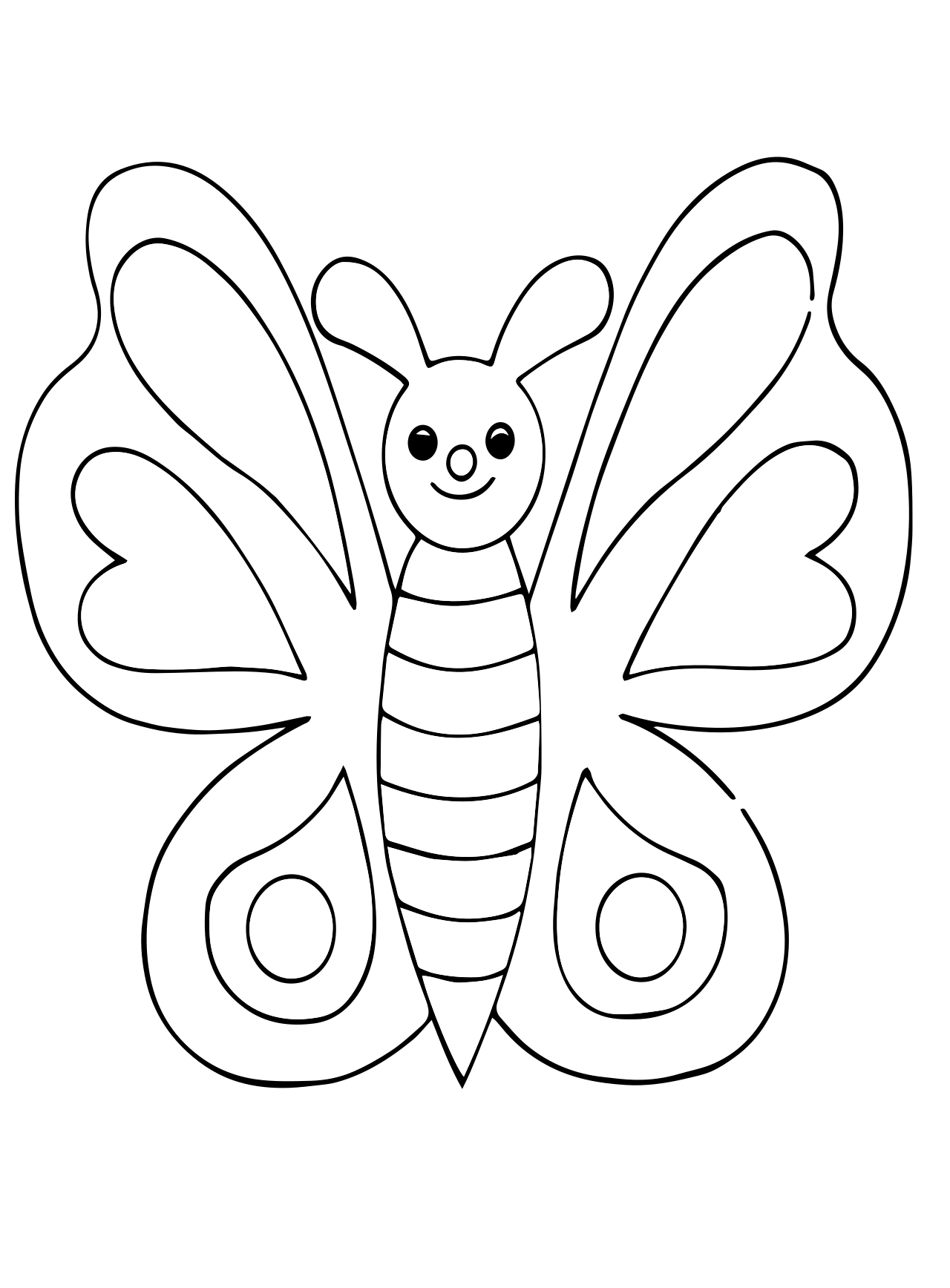 60 Printable Butterfly Coloring Book 11