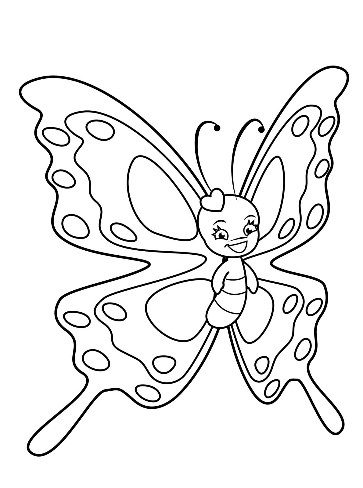 60 Printable Butterfly Coloring Book 15