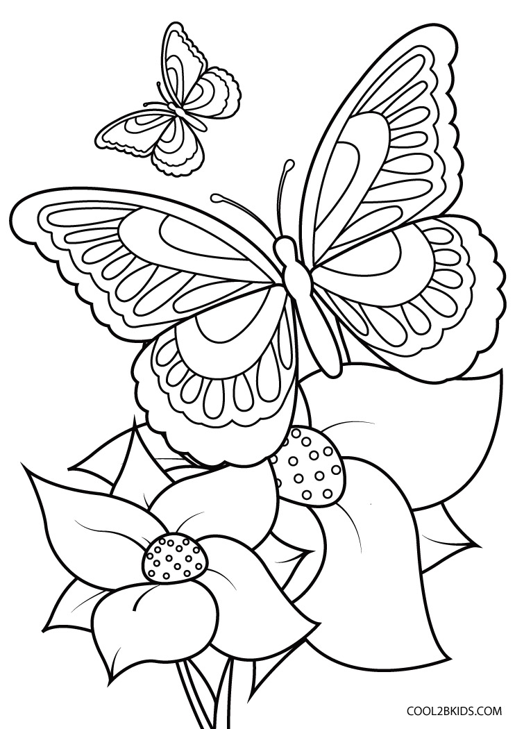 60 Printable Butterfly Coloring Book 54