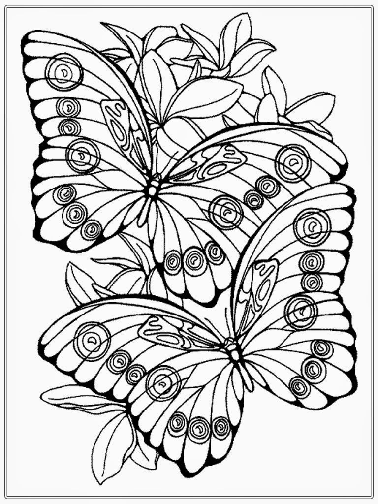 60 Printable Butterfly Coloring Book 9