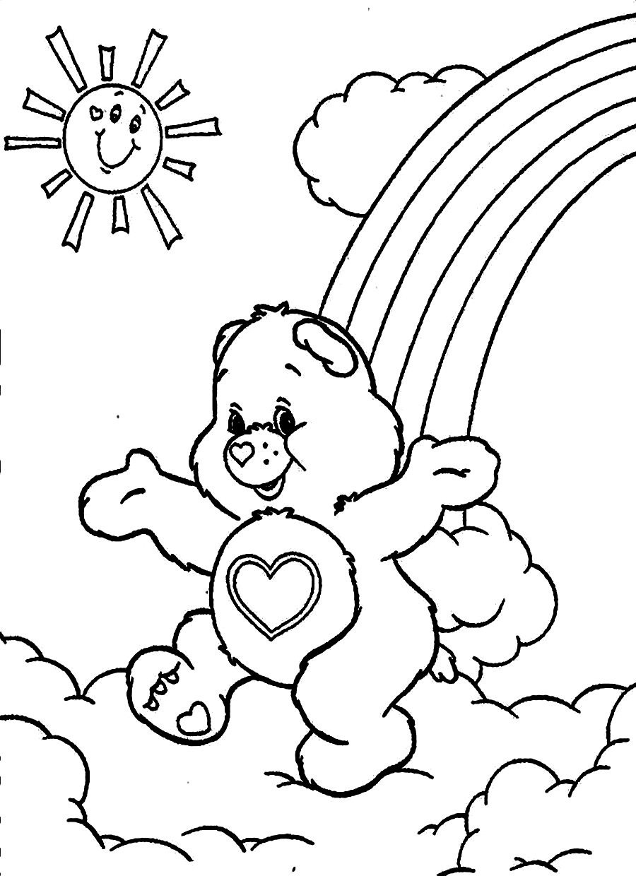 60 Printable Care Bear Coloring Book 1