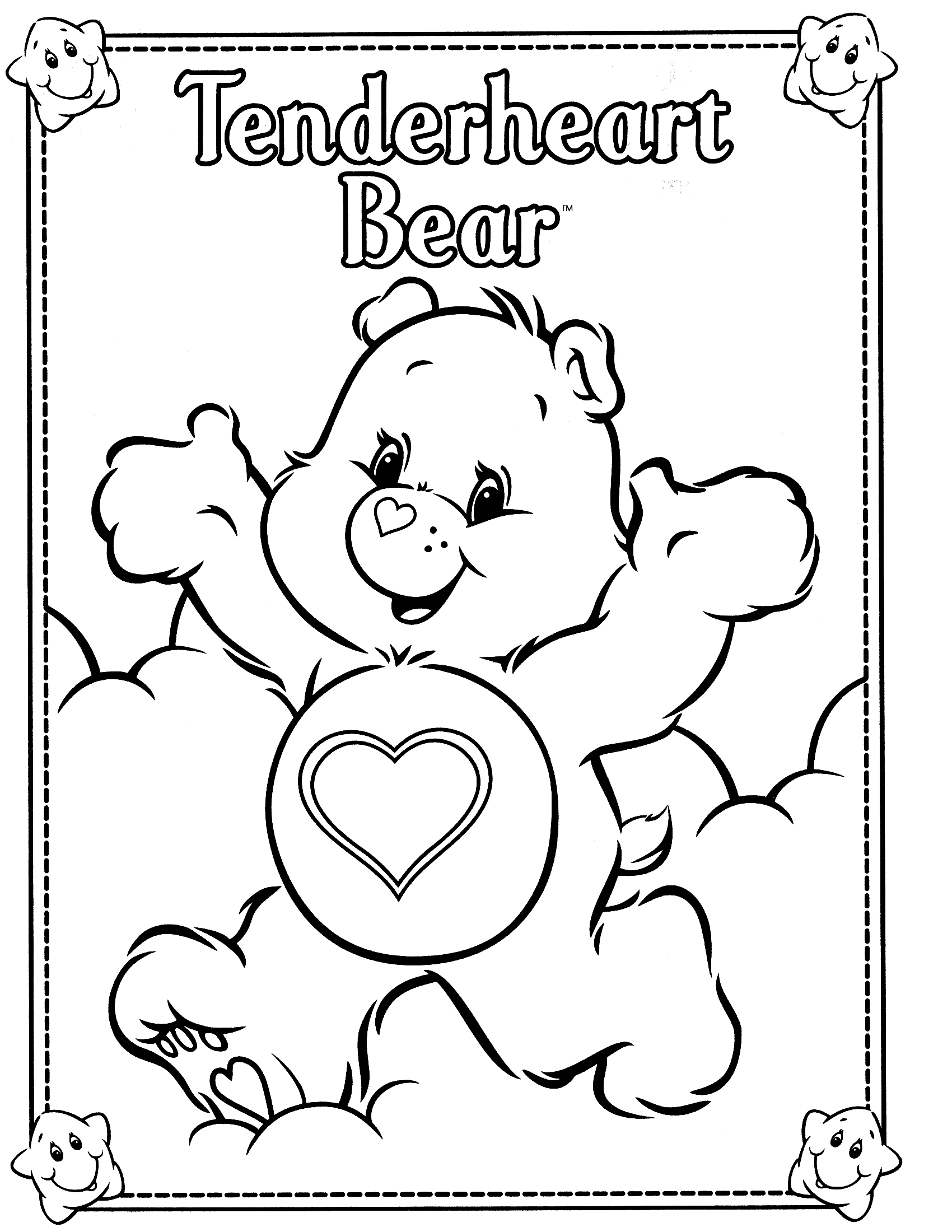 60 Printable Care Bear Coloring Book 10