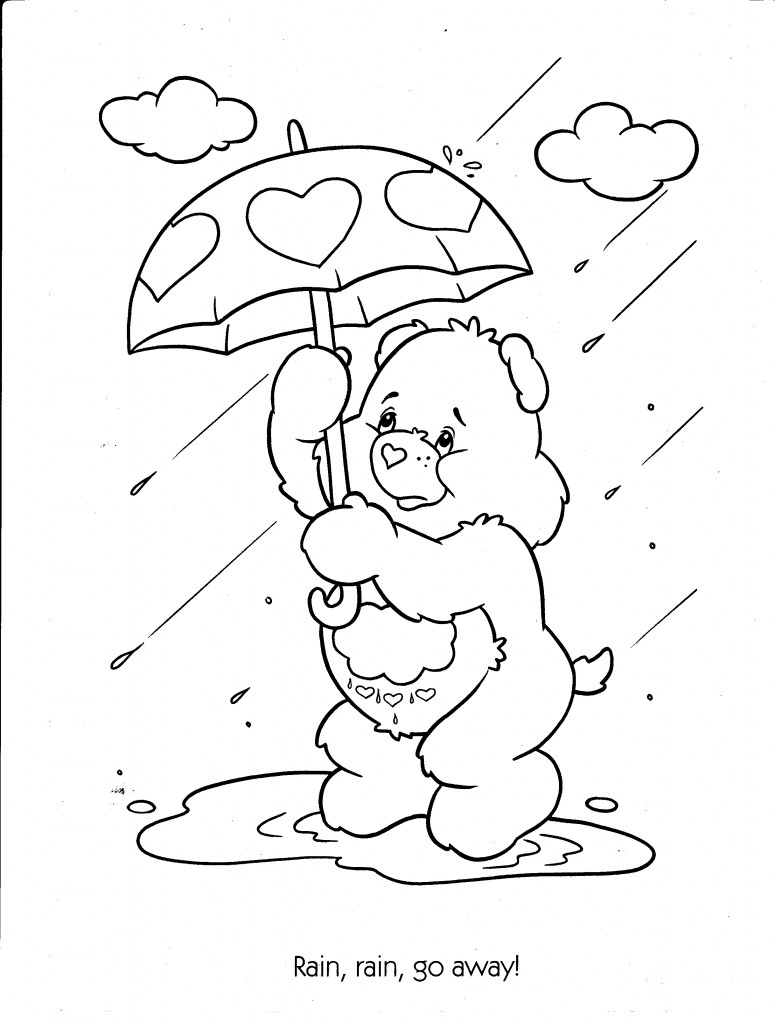 60 Printable Care Bear Coloring Book 12