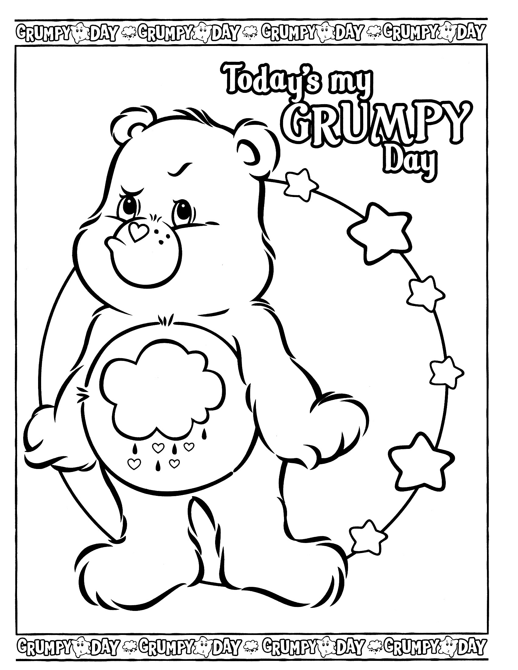 60 Printable Care Bear Coloring Book 13