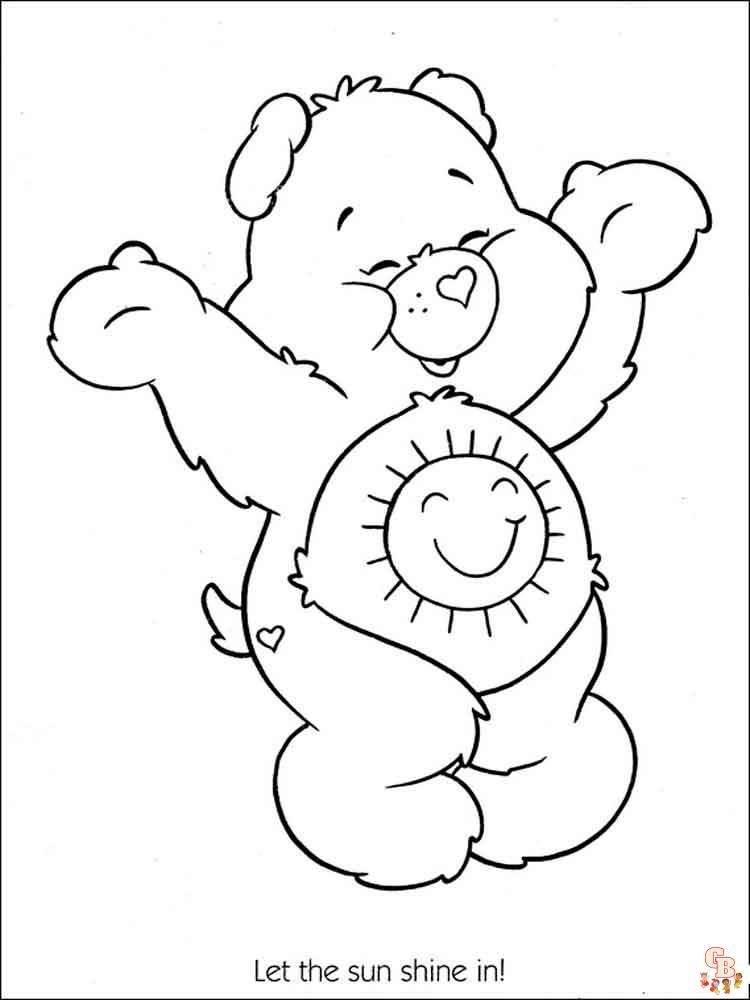 60 Printable Care Bear Coloring Book 15