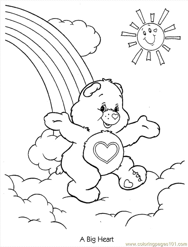 60 Printable Care Bear Coloring Book 16