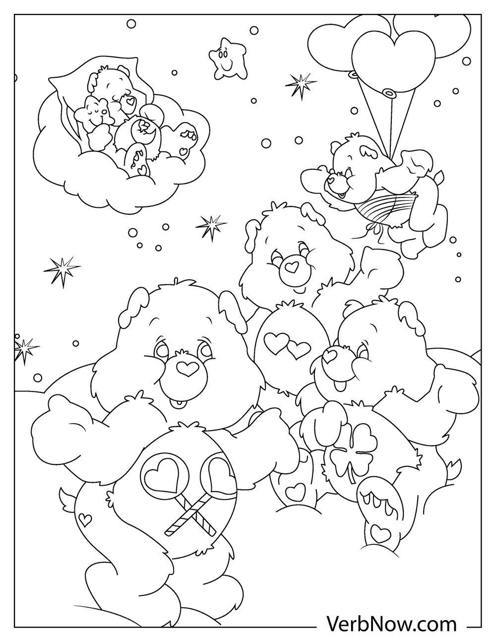 60 Printable Care Bear Coloring Book 23