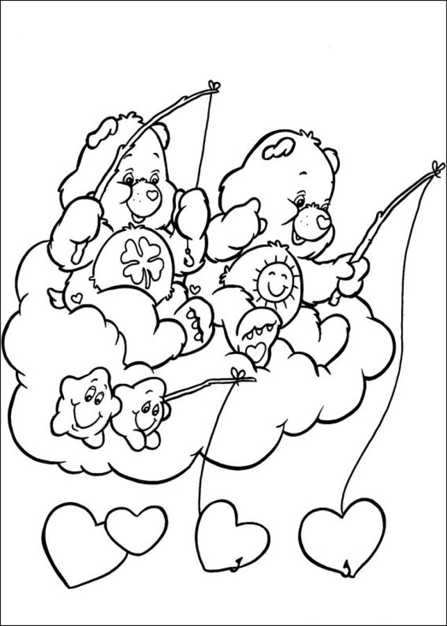 60 Printable Care Bear Coloring Book 24