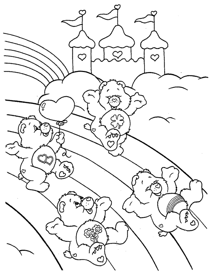 60 Printable Care Bear Coloring Book 34