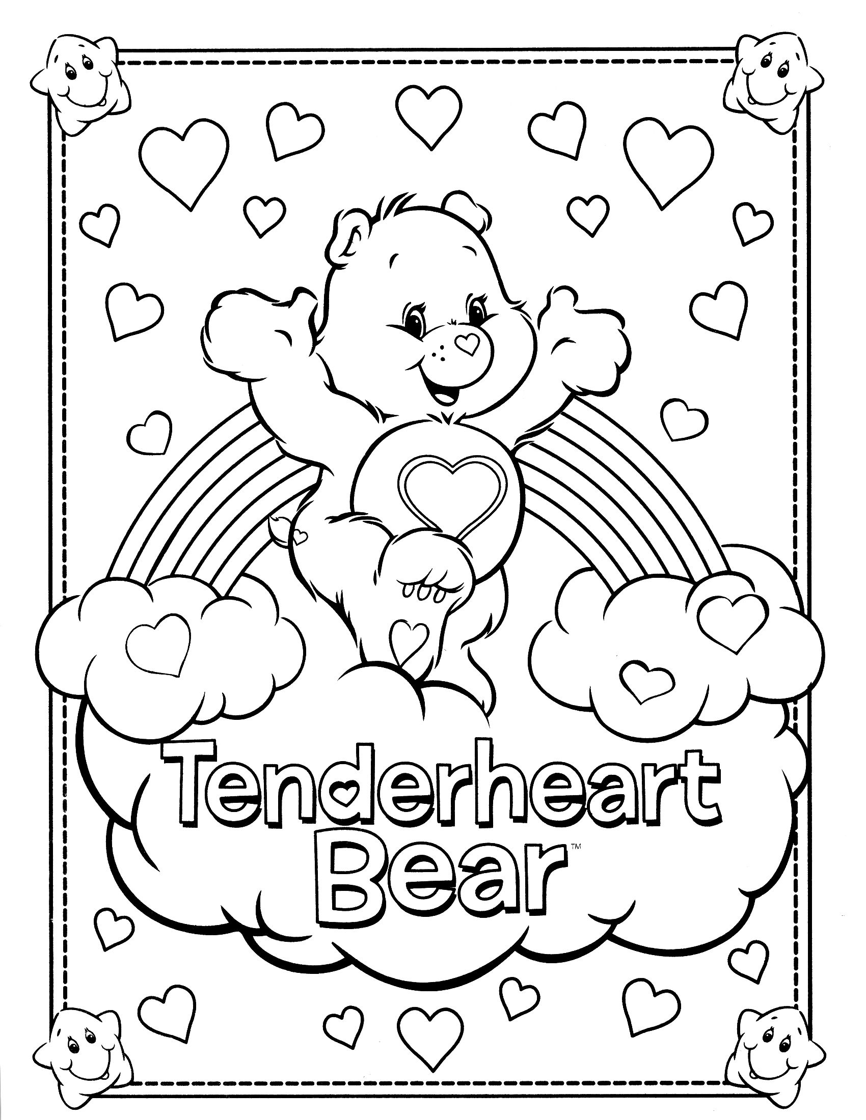 60 Printable Care Bear Coloring Book 39