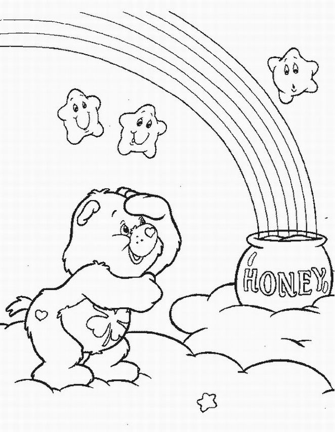 60 Printable Care Bear Coloring Book 4