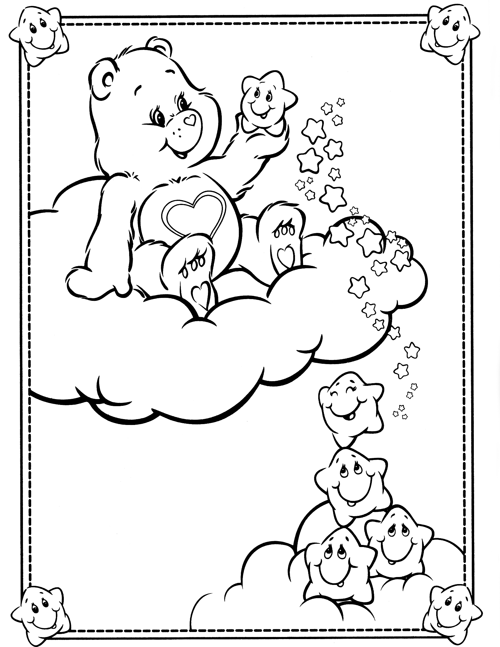 60 Printable Care Bear Coloring Book 43