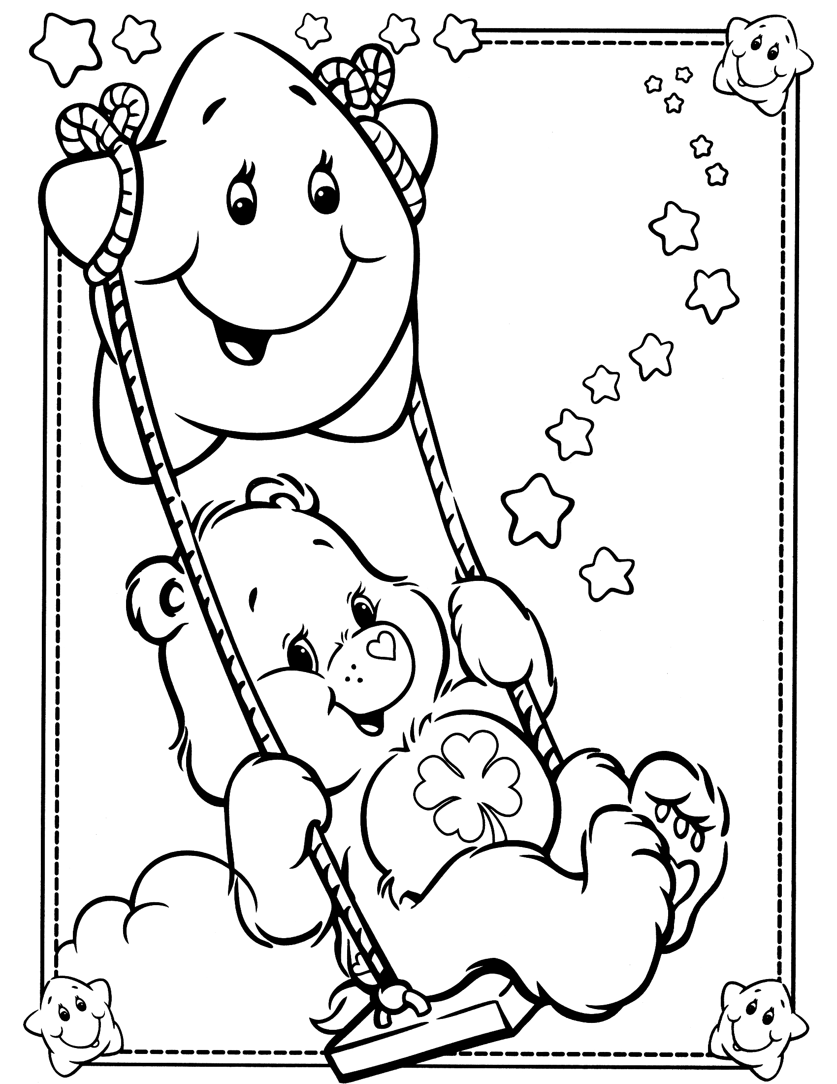 60 Printable Care Bear Coloring Book 47