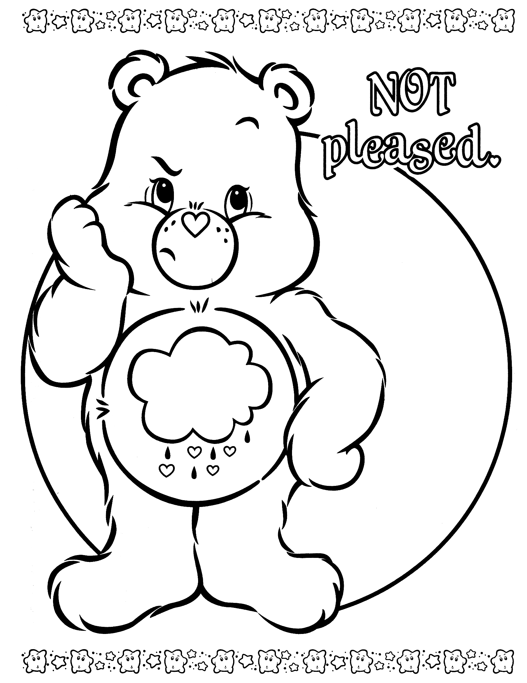 60 Printable Care Bear Coloring Book 48