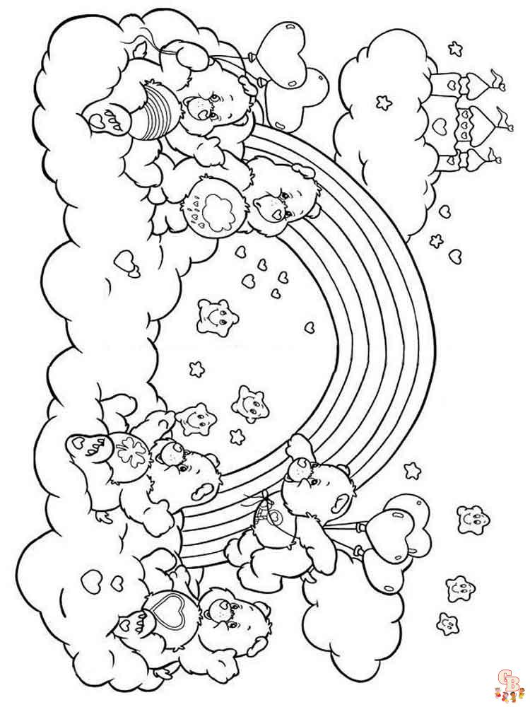 60 Printable Care Bear Coloring Book 50