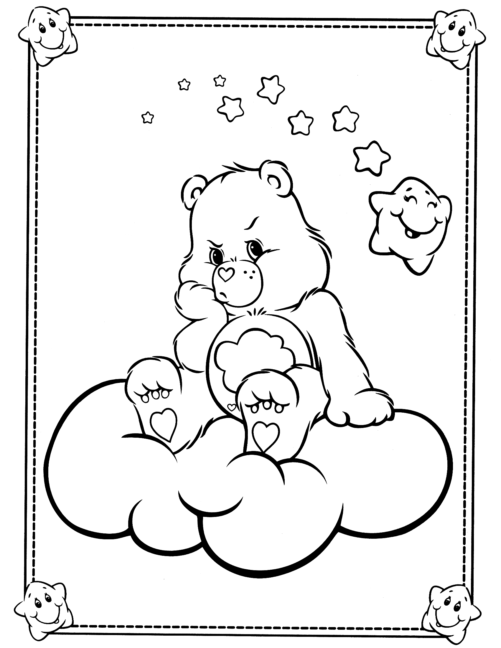 60 Printable Care Bear Coloring Book 51