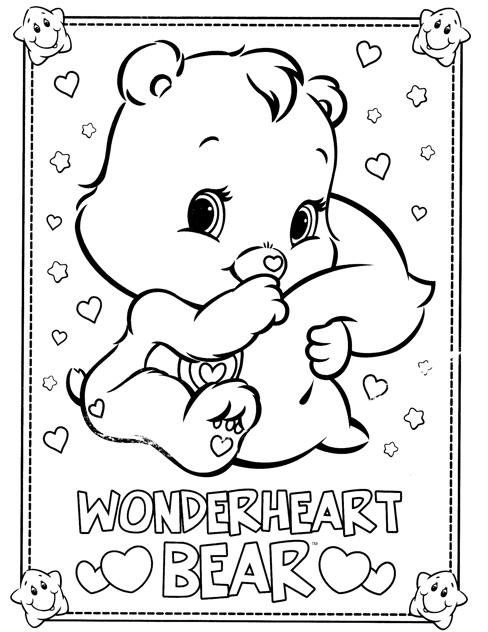 60 Printable Care Bear Coloring Book 55