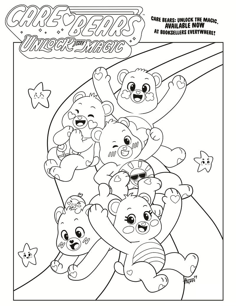 60 Printable Care Bear Coloring Book 56