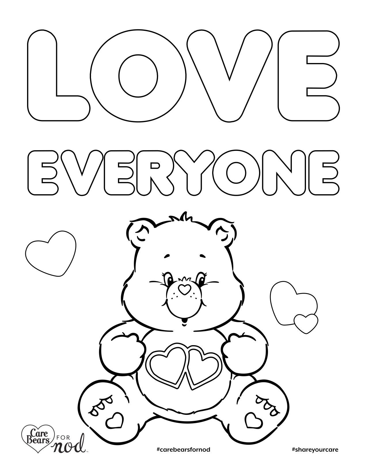 60 Printable Care Bear Coloring Book 6