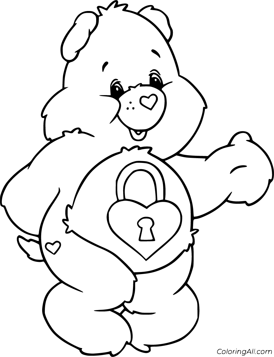 60 Printable Care Bear Coloring Book 61