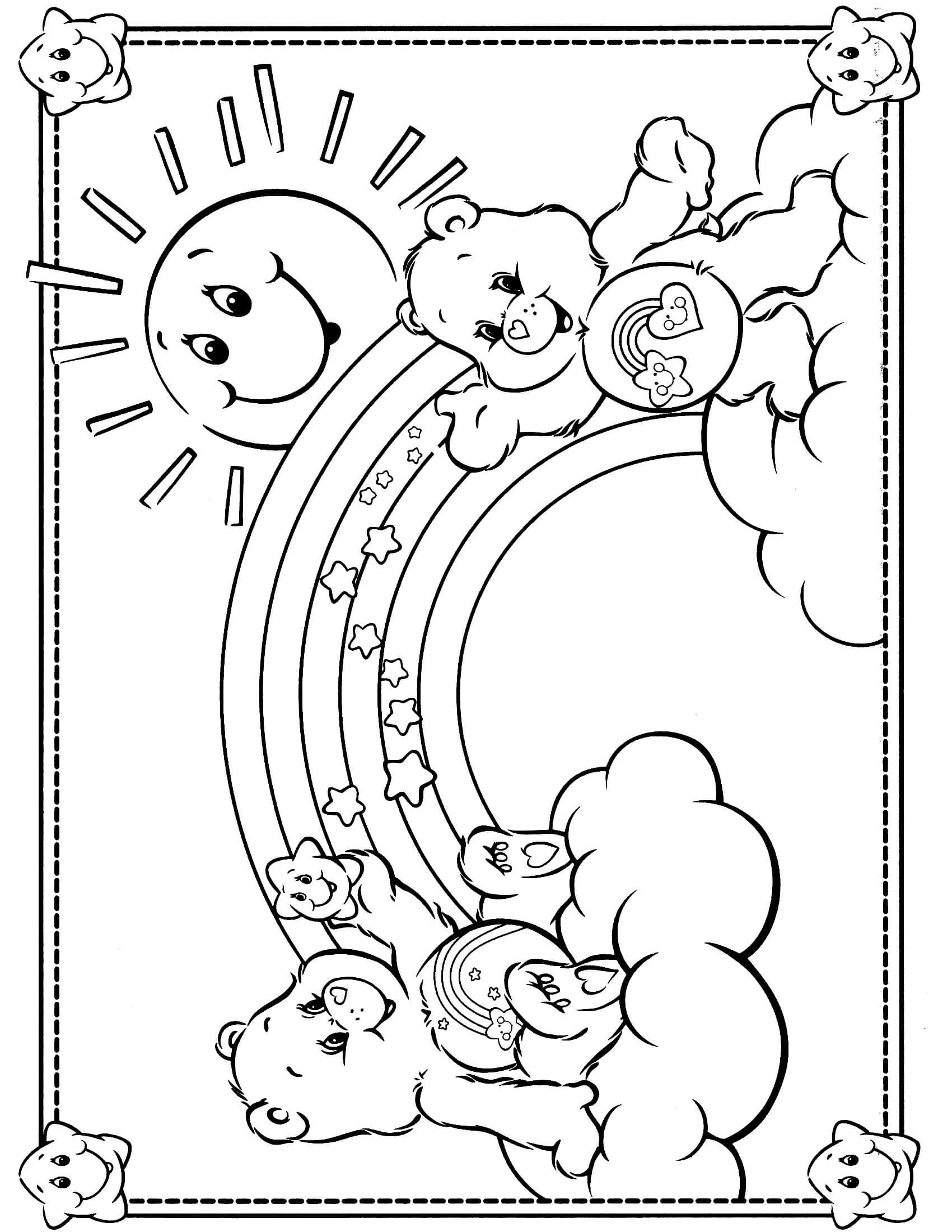 60 Printable Care Bear Coloring Book 7