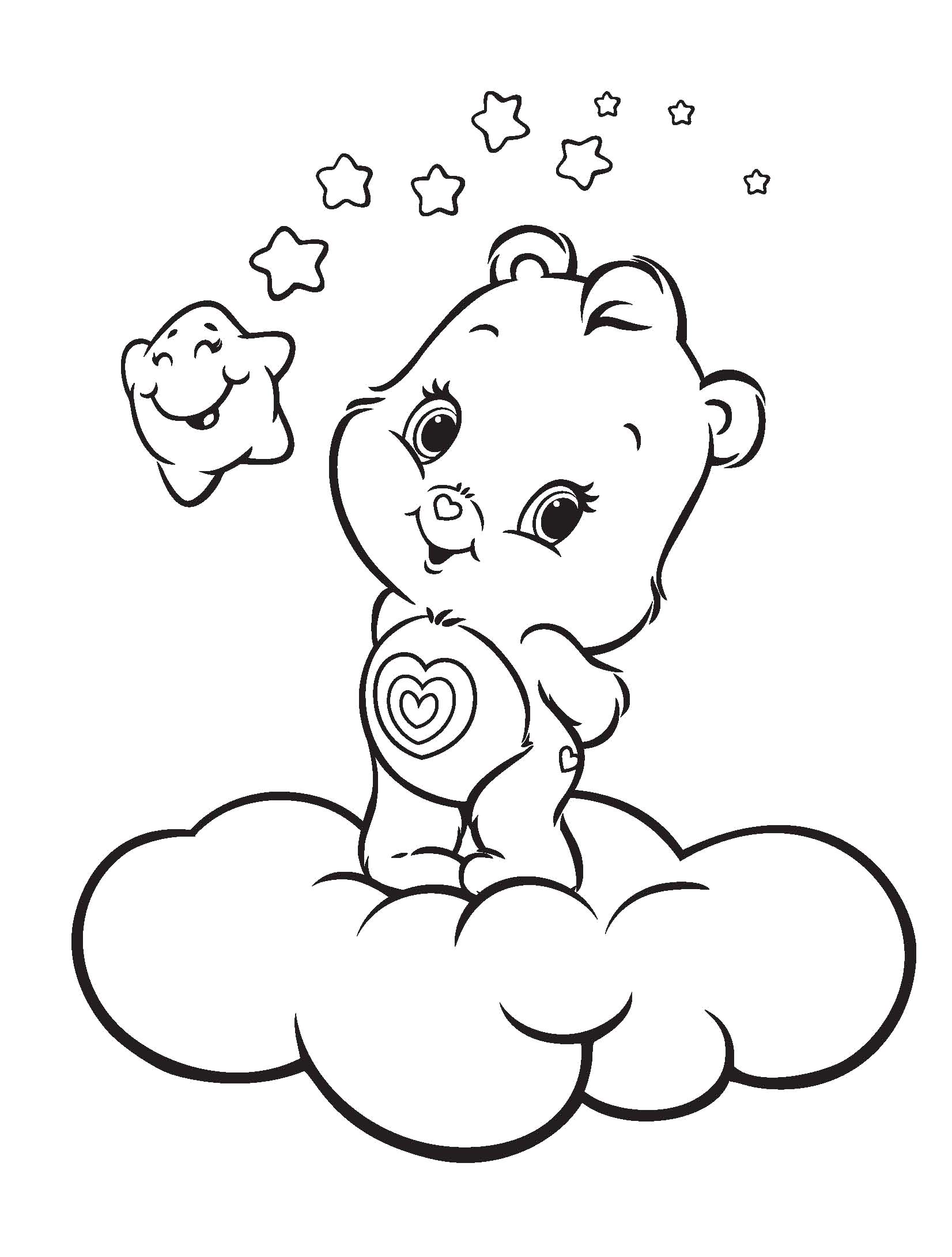 60 Printable Care Bear Coloring Book 9