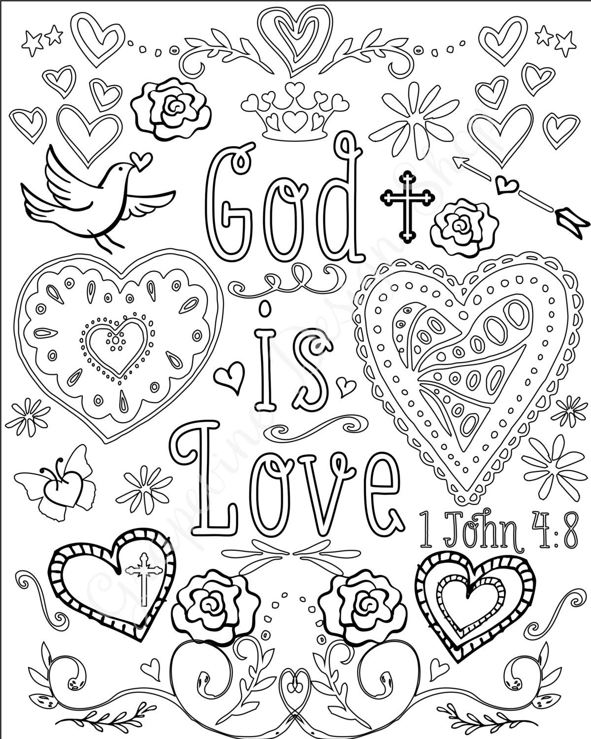 60 Printable Christian Adult Coloring Books 25