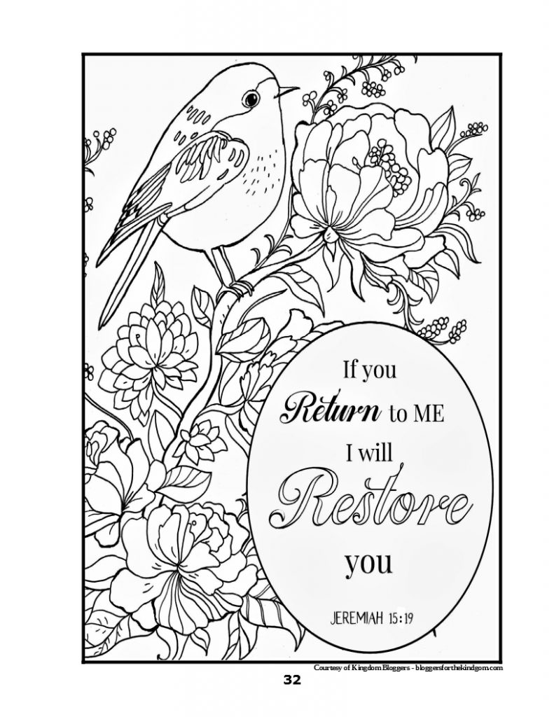 60 Printable Christian Adult Coloring Books 42